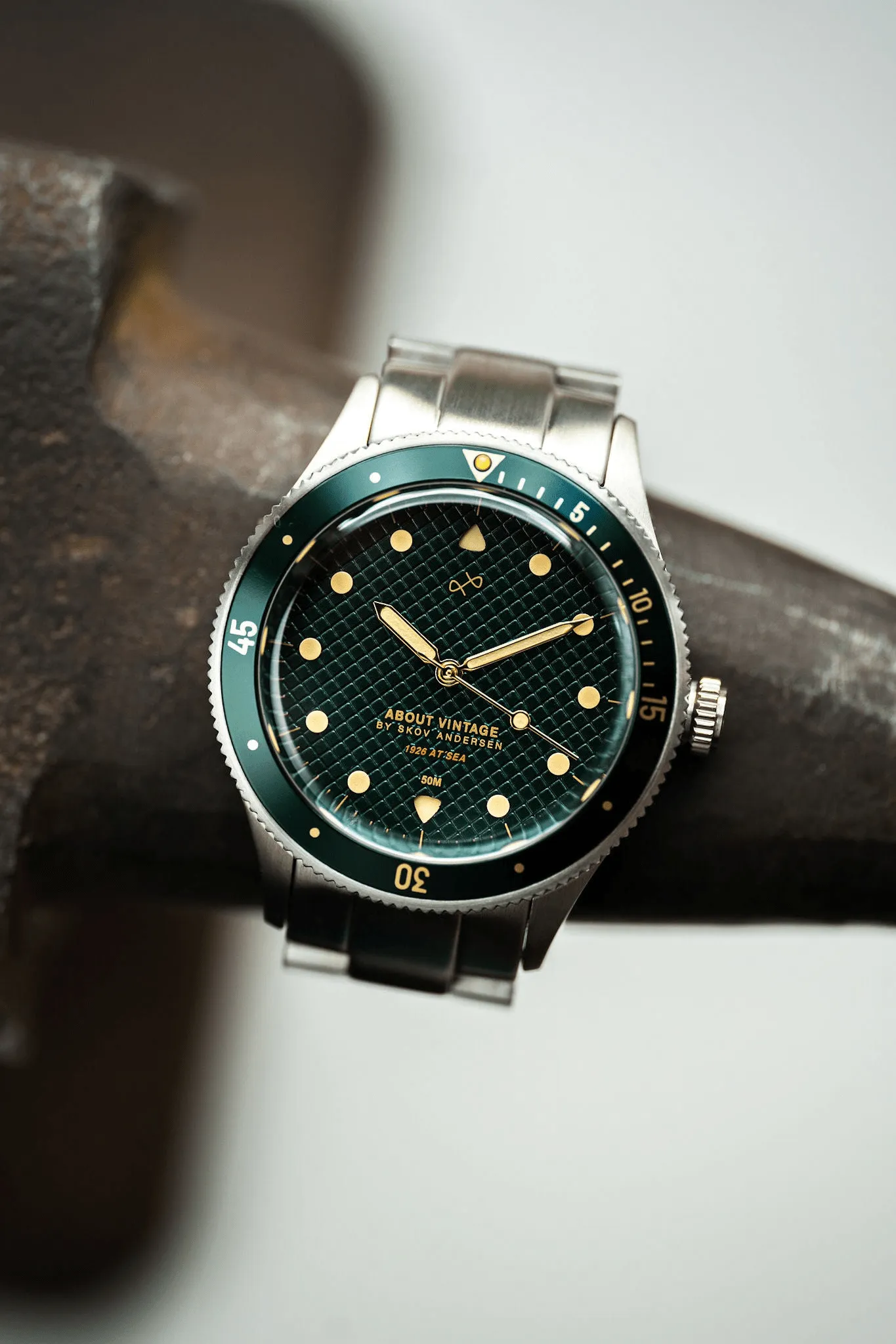 1926 At'sea, Steel / Green Turtle Vintage – 39MM