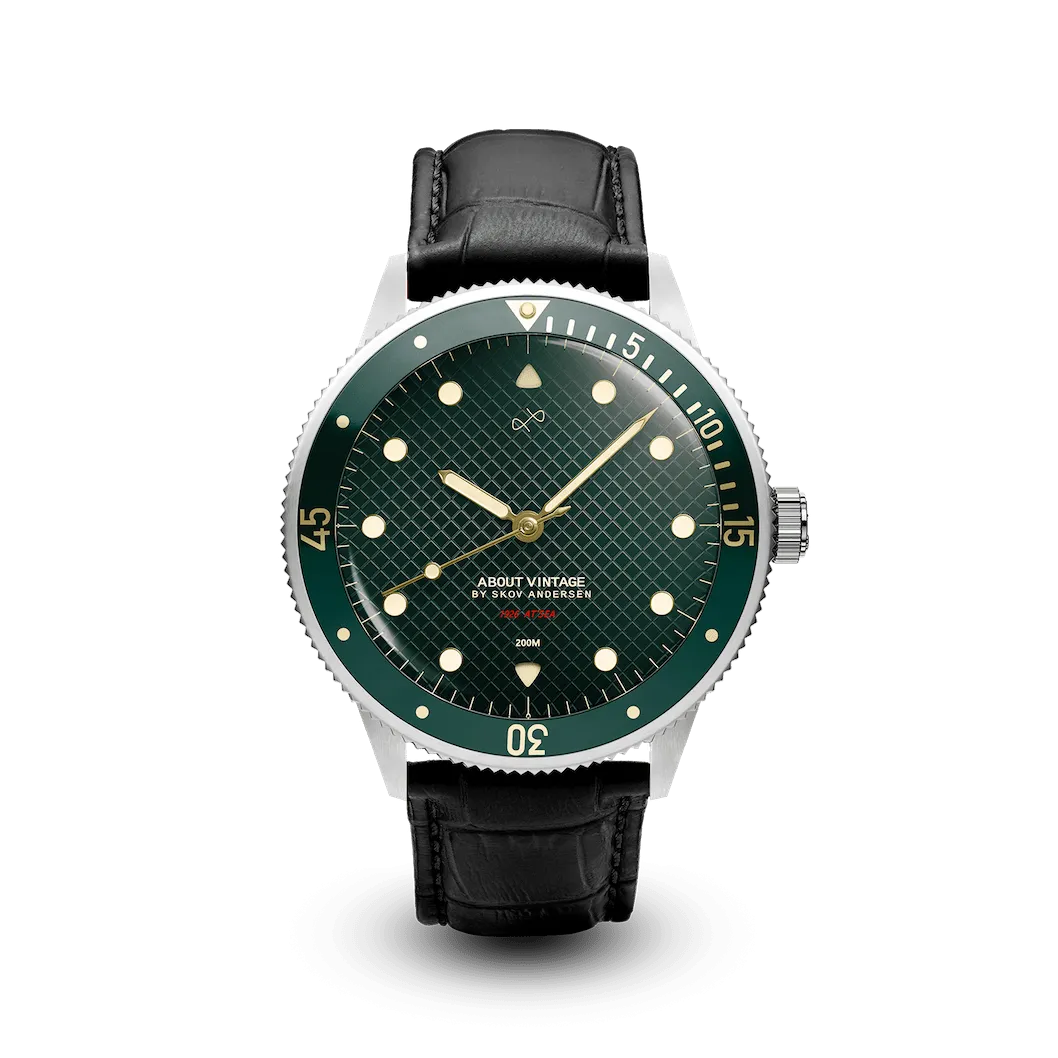 1926 At'sea, Steel / Green Turtle Vintage – 39MM
