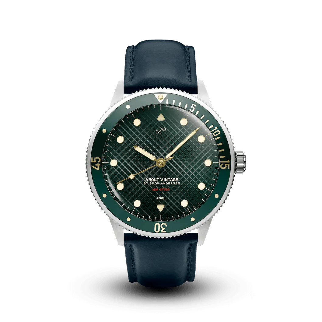 1926 At'sea, Steel / Green Turtle Vintage – 39MM