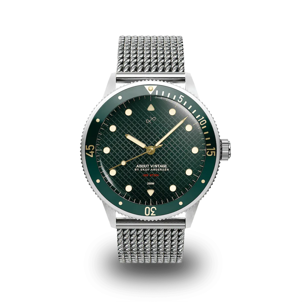 1926 At'sea, Steel / Green Turtle Vintage – 39MM