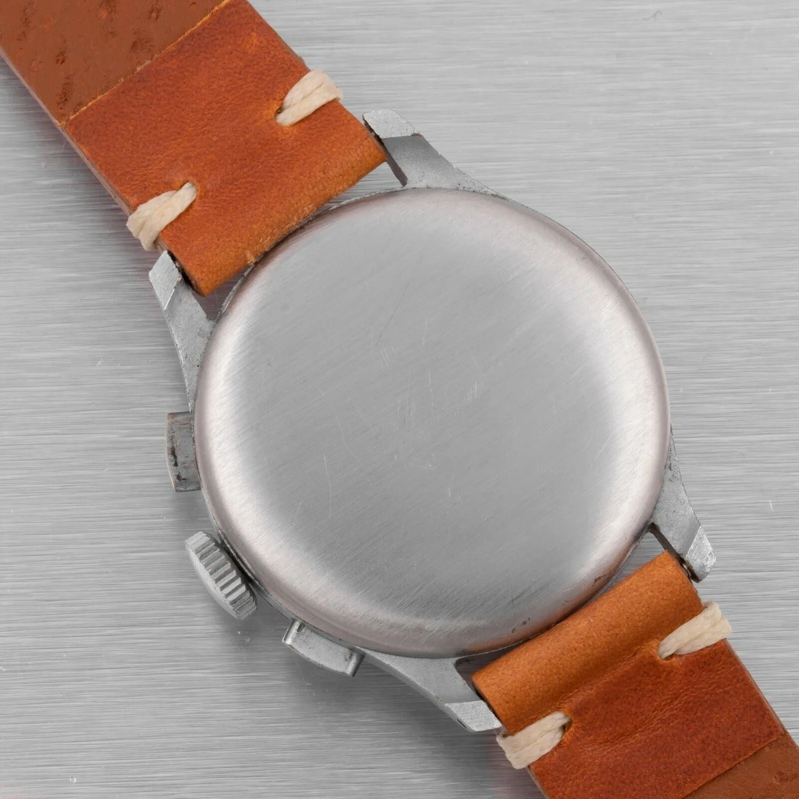 1930s Vintage Heuer Up Down Military Chronograph 33mm Watch Ref. 3249 T Val. 77