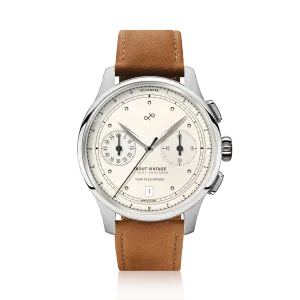 1934 Telechron, Steel / Off White (B)