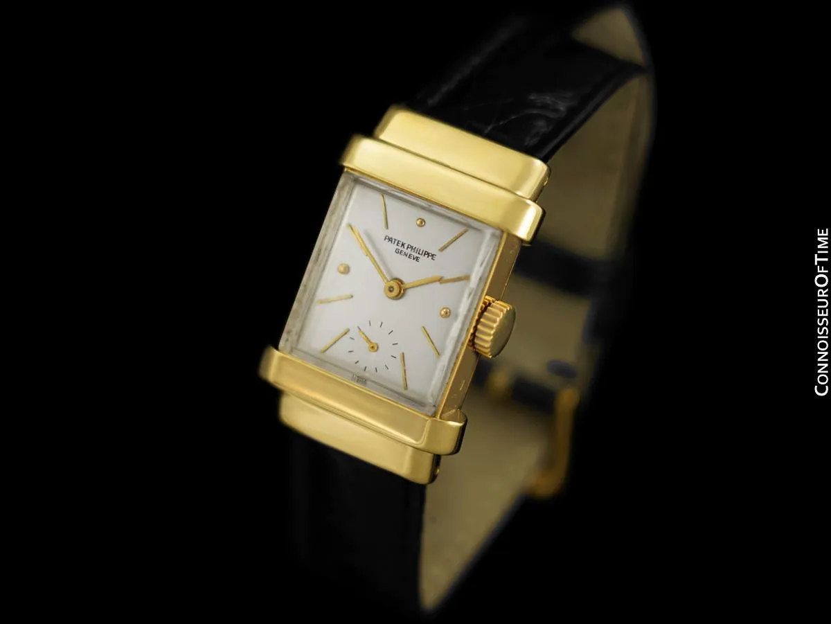 1940's Patek Philippe Vintage Mens Ref. 1450 "Top Hat" Watch - 18K Gold