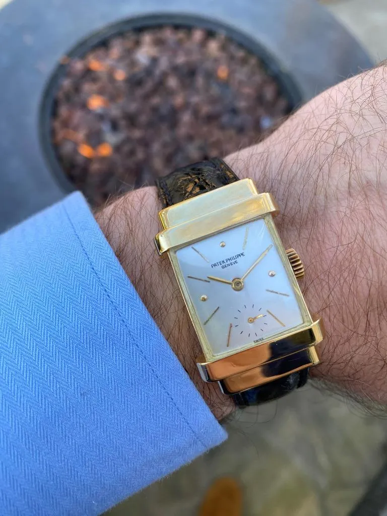 1940's Patek Philippe Vintage Mens Ref. 1450 "Top Hat" Watch - 18K Gold
