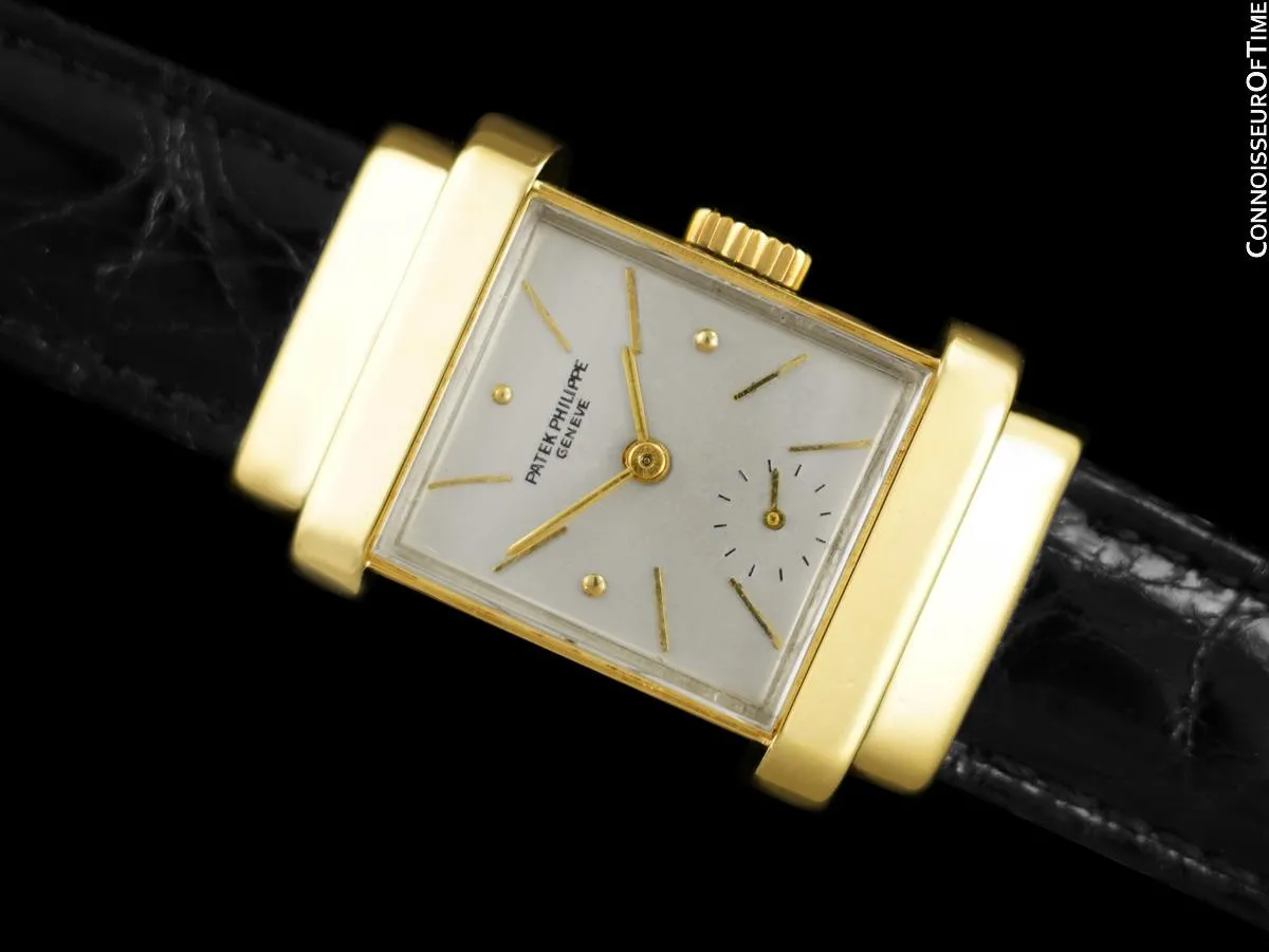 1940's Patek Philippe Vintage Mens Ref. 1450 "Top Hat" Watch - 18K Gold