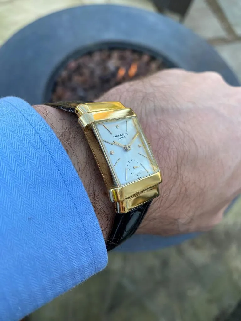 1940's Patek Philippe Vintage Mens Ref. 1450 "Top Hat" Watch - 18K Gold