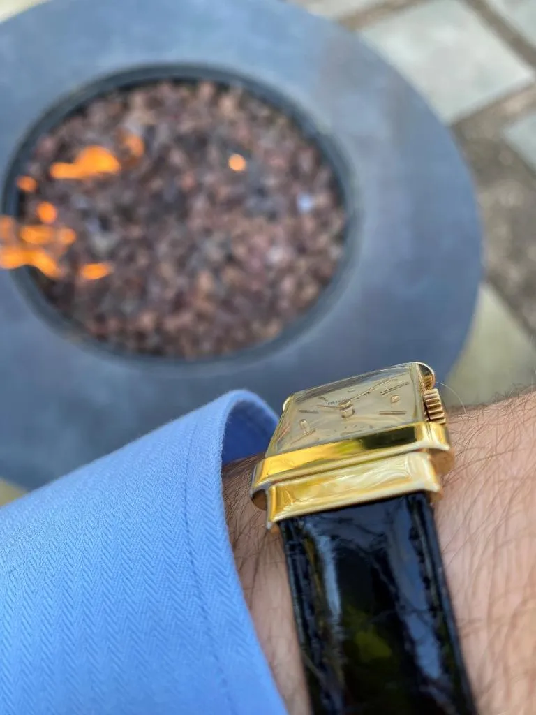 1940's Patek Philippe Vintage Mens Ref. 1450 "Top Hat" Watch - 18K Gold