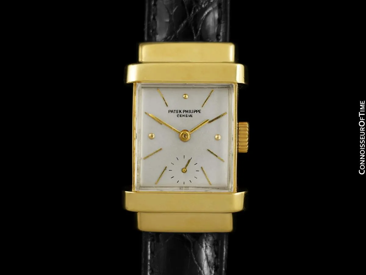 1940's Patek Philippe Vintage Mens Ref. 1450 "Top Hat" Watch - 18K Gold
