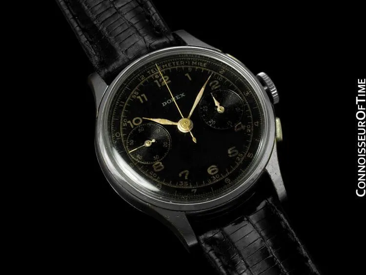 1940's Tudor (Rolex) Vintage Mens Art Deco Small Rose Dress Watch, Ref. 746 - Stainless Steel