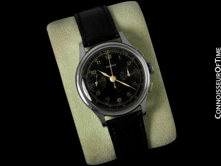1940's Tudor (Rolex) Vintage Mens Art Deco Small Rose Dress Watch, Ref. 746 - Stainless Steel