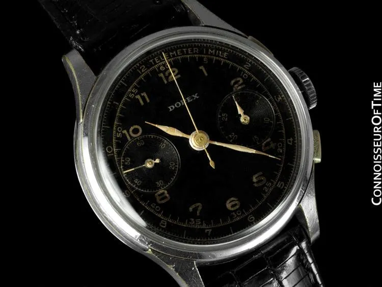 1940's Tudor (Rolex) Vintage Mens Art Deco Small Rose Dress Watch, Ref. 746 - Stainless Steel