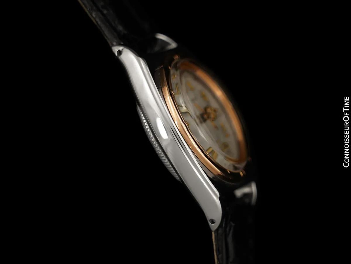 1945 Rolex Viceroy Imperial Vintage Ref. 3359 Mens Watch - Stainless Steel & 18K Rose Gold
