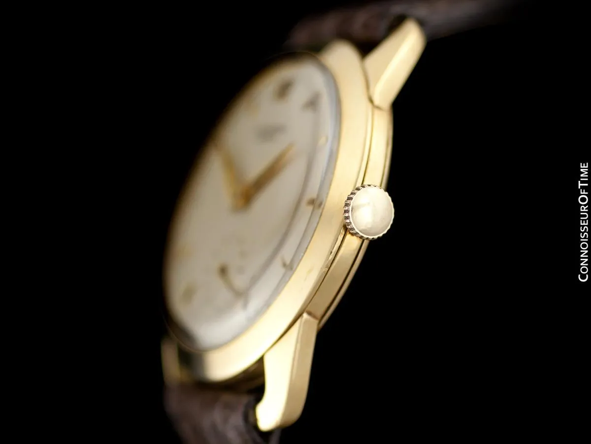 1947 Universal Geneve Vintage Mens Full Size Dress Watch - 18K Gold