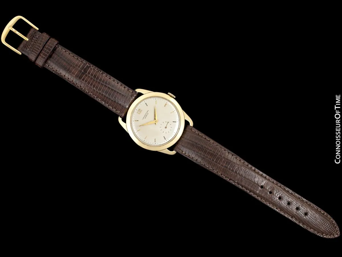 1947 Universal Geneve Vintage Mens Full Size Dress Watch - 18K Gold