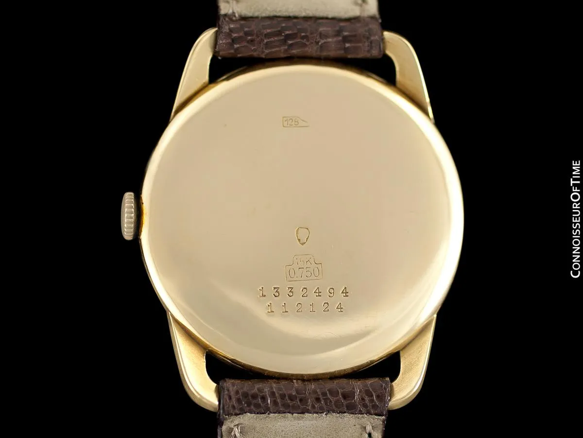 1947 Universal Geneve Vintage Mens Full Size Dress Watch - 18K Gold