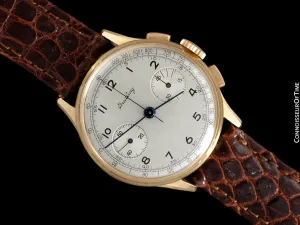 1948 Breitling Vintage Aviator's Ref. 760 Mens Chronograph Watch - 18K Rose Gold