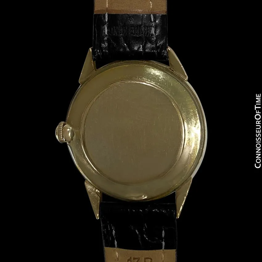 1954 Jaeger-LeCoultre Vintage Calendar Date Mens Watch - 10K Gold Filled