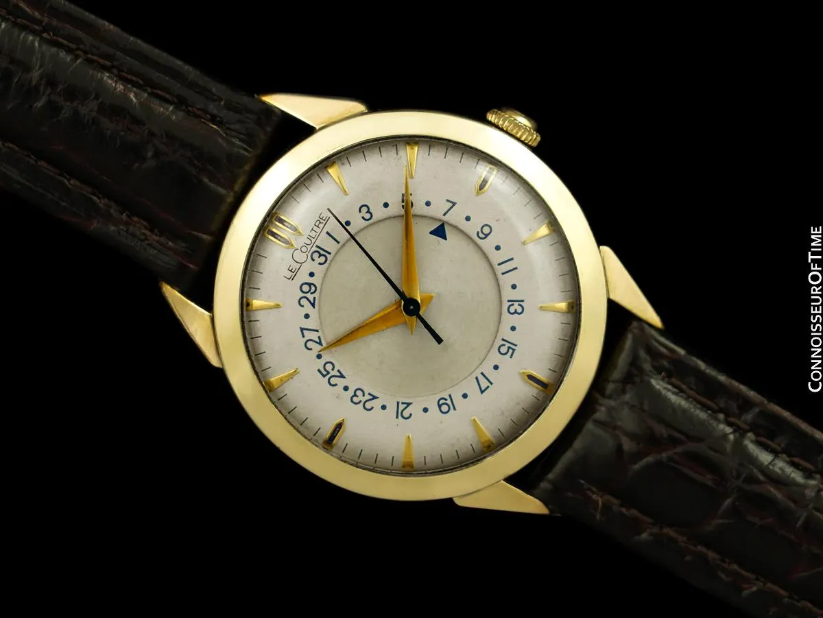 1954 Jaeger-LeCoultre Vintage Calendar Date Mens Watch - 10K Gold Filled