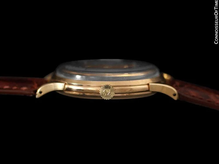 1955 Omega Vintage Mens 30T2 Based Dress Watch, Large Size - 14K Rose Gold