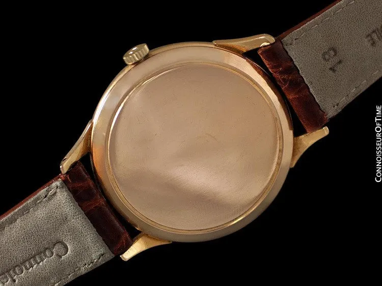 1955 Omega Vintage Mens 30T2 Based Dress Watch, Large Size - 14K Rose Gold