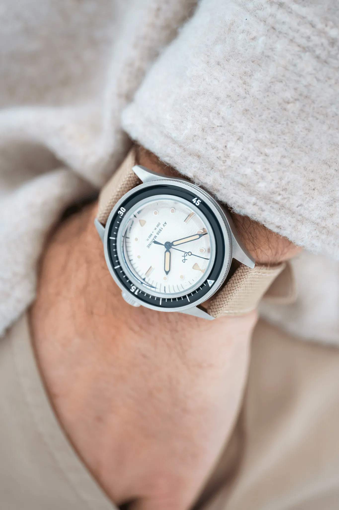 1956 Marine, Steel / Navy & Off White (B)