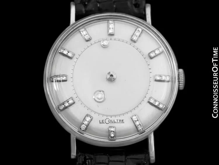 1957 Jaeger-LeCoultre / Vacheron & Constantin Vintage Galaxy Mystery Dial - 14K White Gold & Diamonds