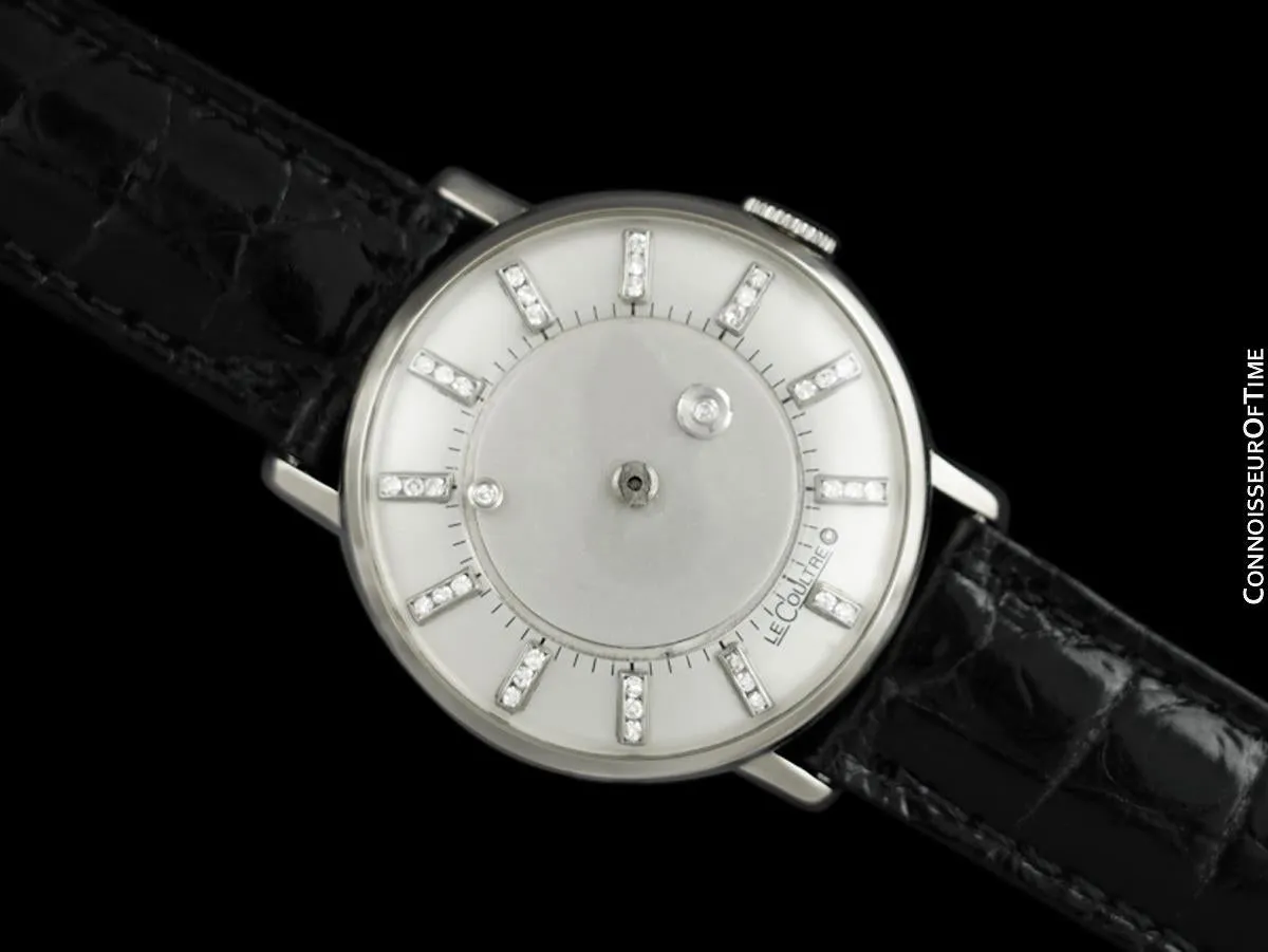 1958 Jaeger-LeCoultre / Vacheron & Constantin Vintage Galaxy Mystery Dial - 14K White Gold & Diamonds