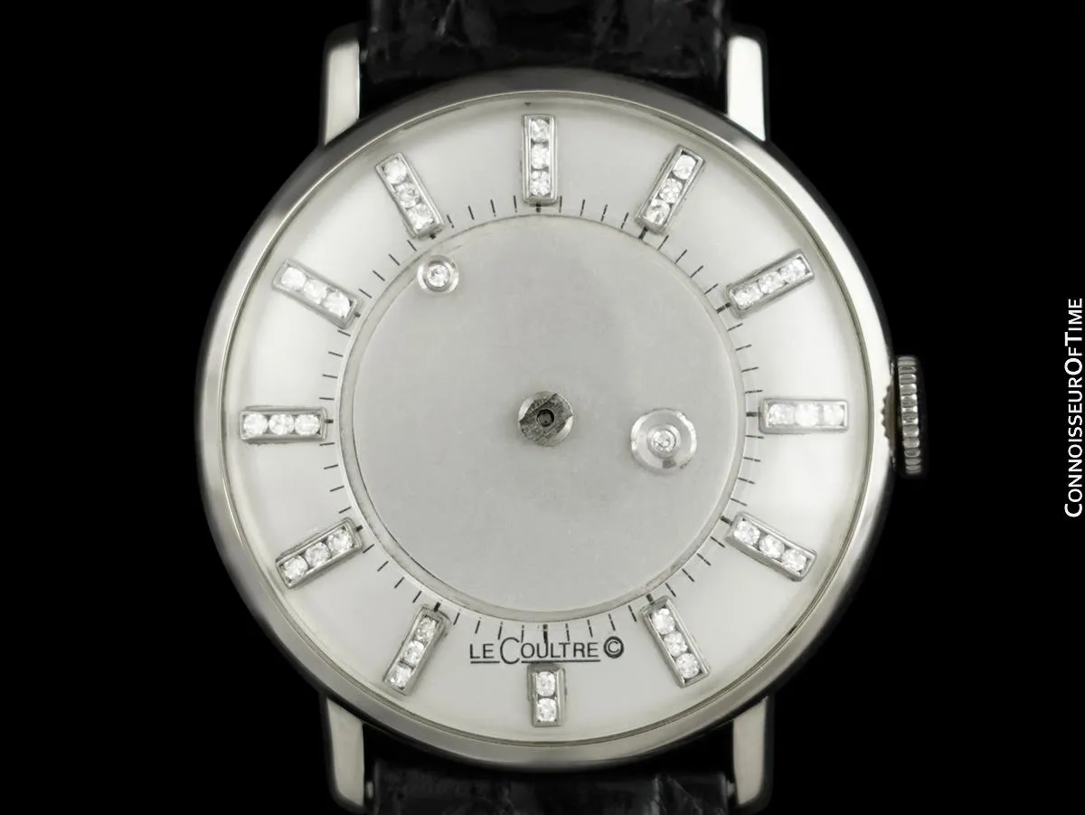 1958 Jaeger-LeCoultre / Vacheron & Constantin Vintage Galaxy Mystery Dial - 14K White Gold & Diamonds