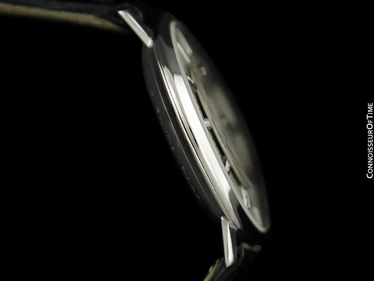 1958 Jaeger-LeCoultre / Vacheron & Constantin Vintage Galaxy Mystery Dial - 14K White Gold & Diamonds