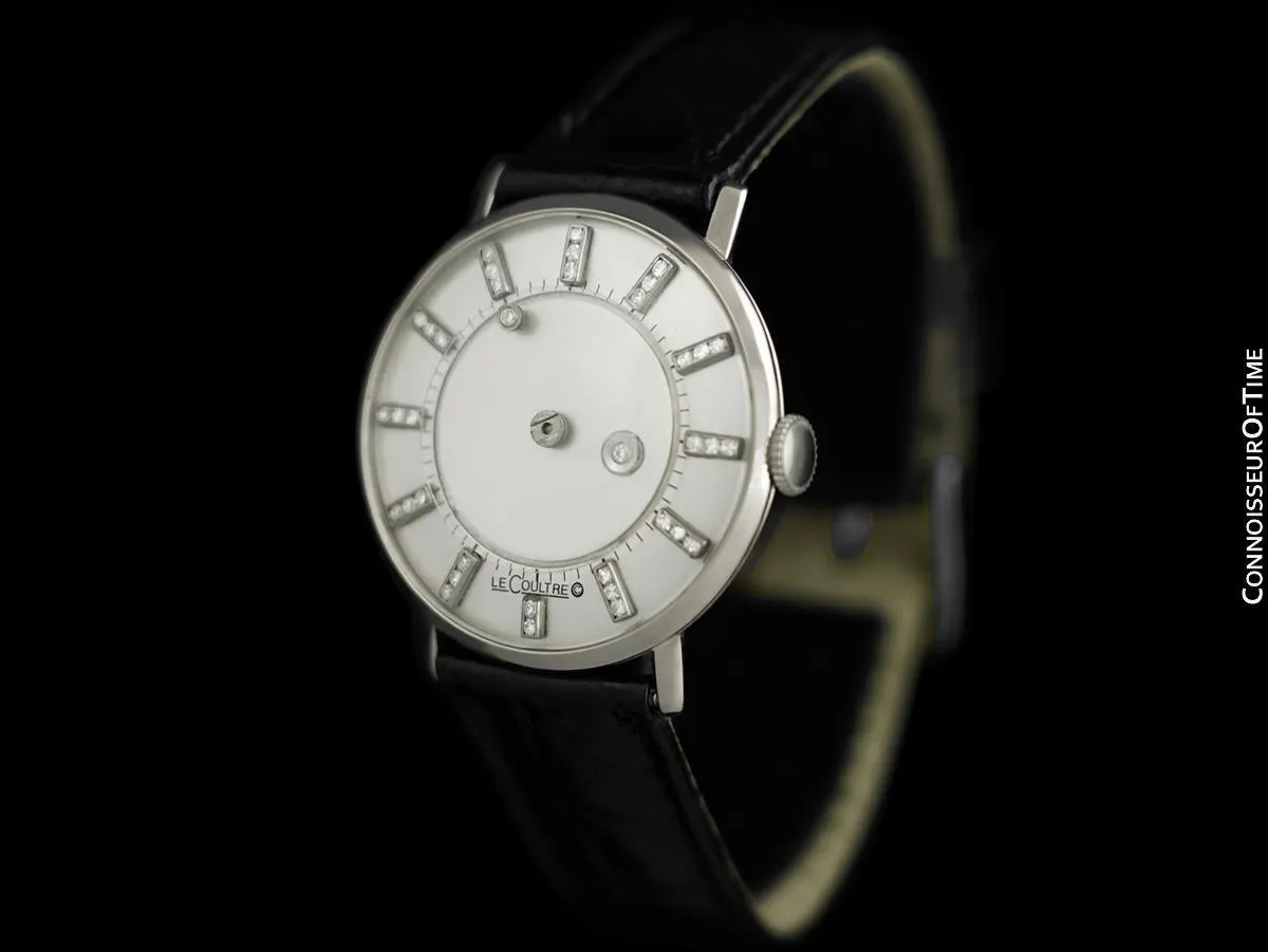 1958 Jaeger-LeCoultre / Vacheron & Constantin Vintage Galaxy Mystery Dial - 14K White Gold & Diamonds