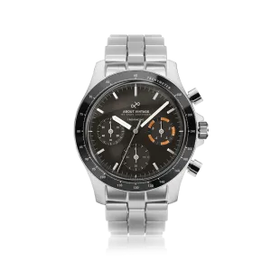 1960 Racing Chronograph, Steel / Black & Orange