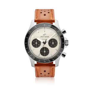1960 Racing Chronograph, Steel / Off White & Black (B)