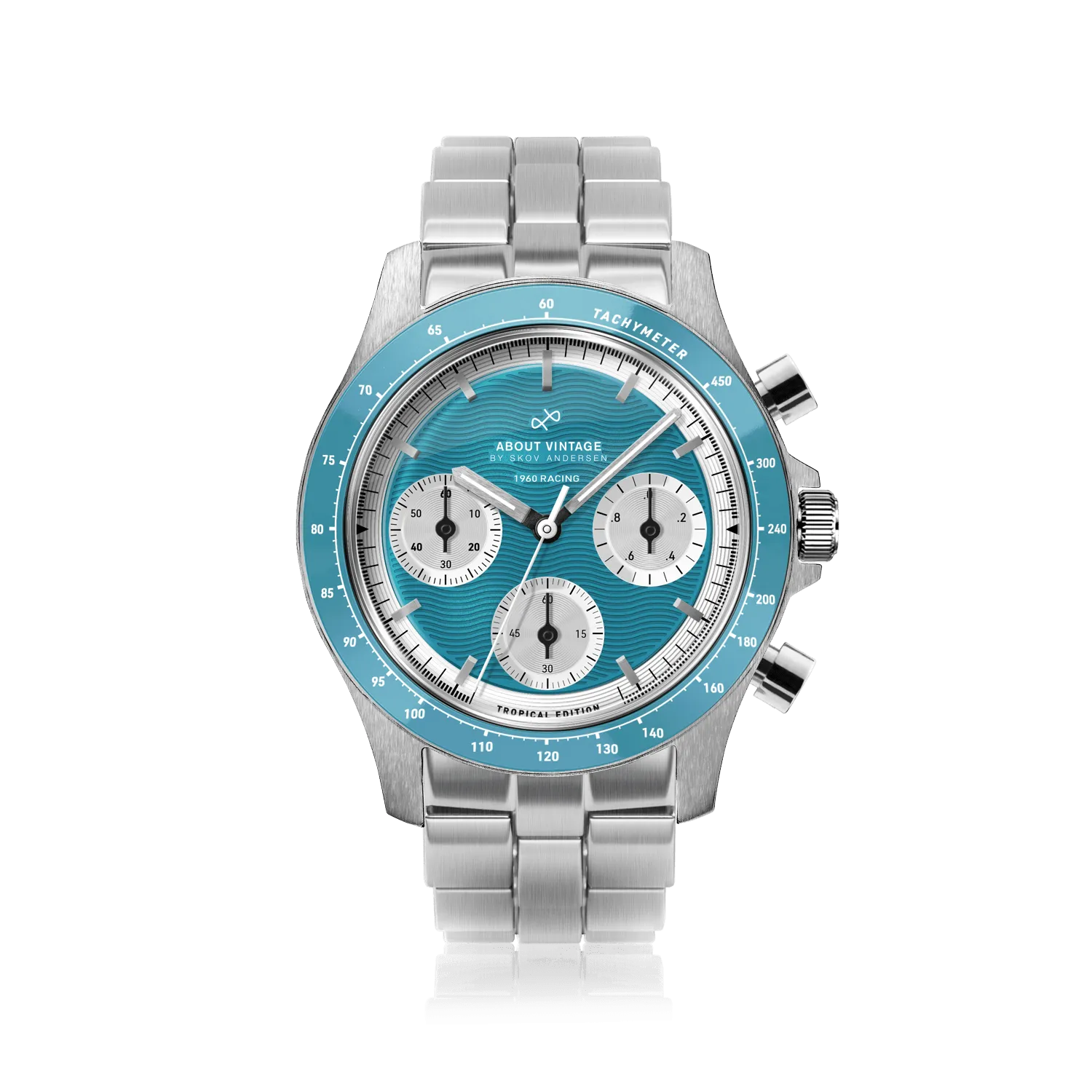 1960 Racing Chronograph, Steel / Tropical Blue