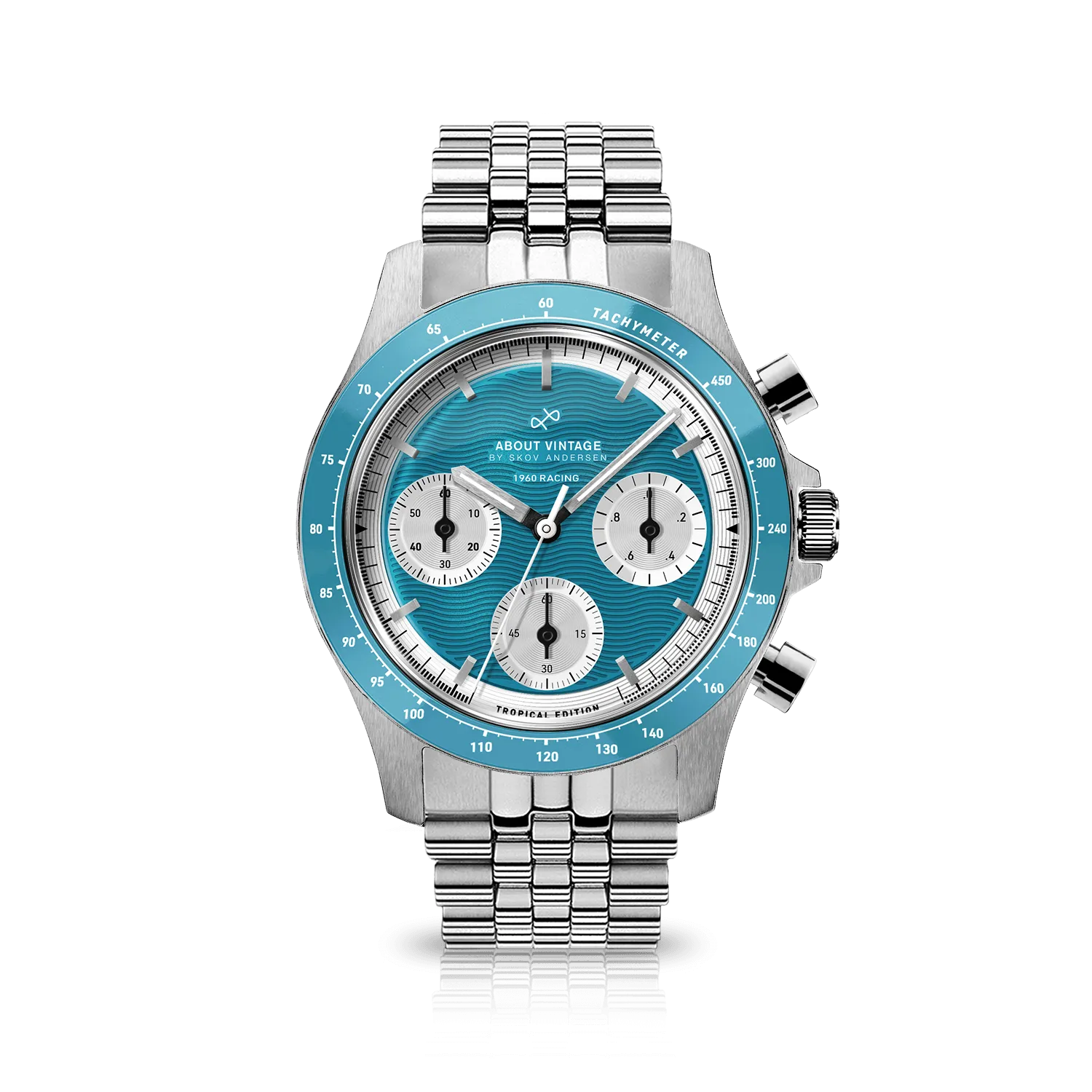 1960 Racing Chronograph, Steel / Tropical Blue