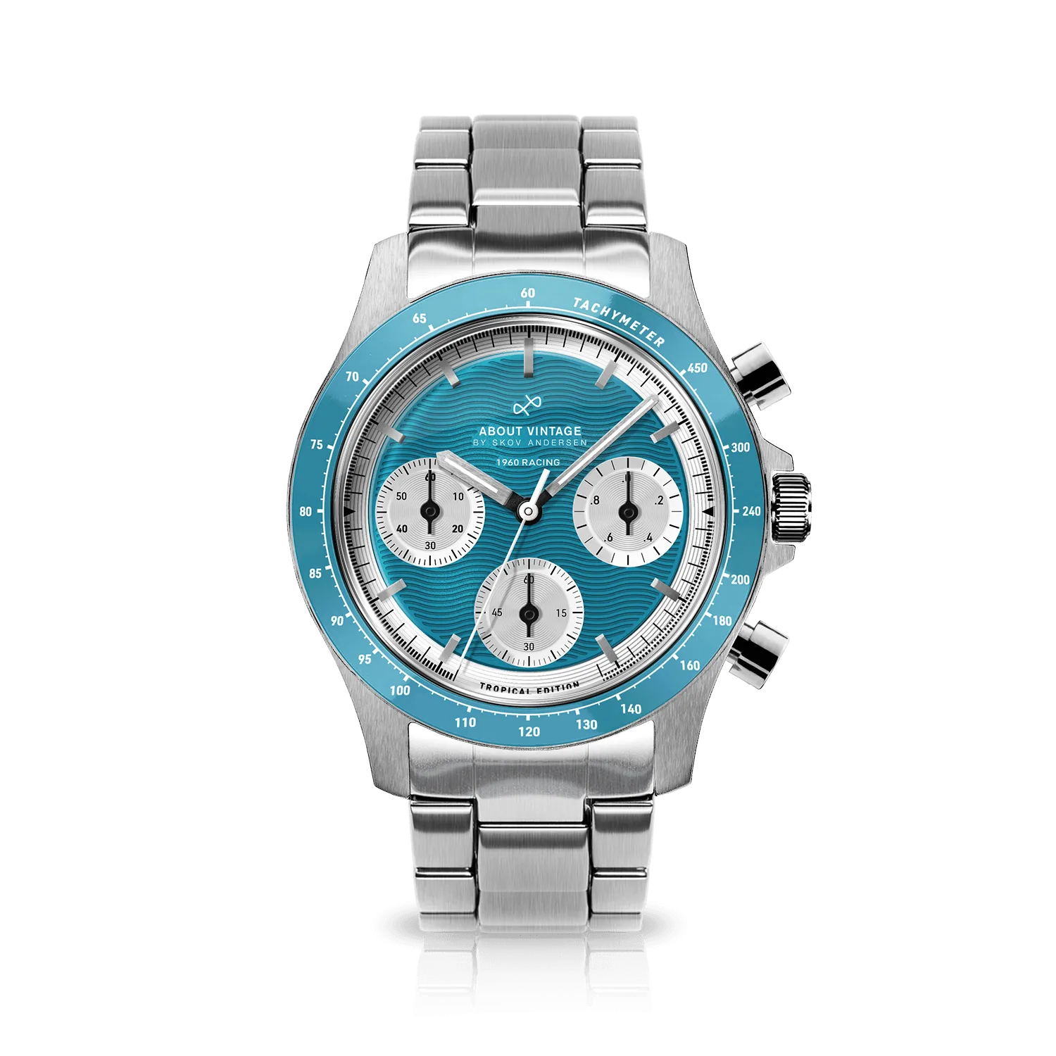 1960 Racing Chronograph, Steel / Tropical Blue