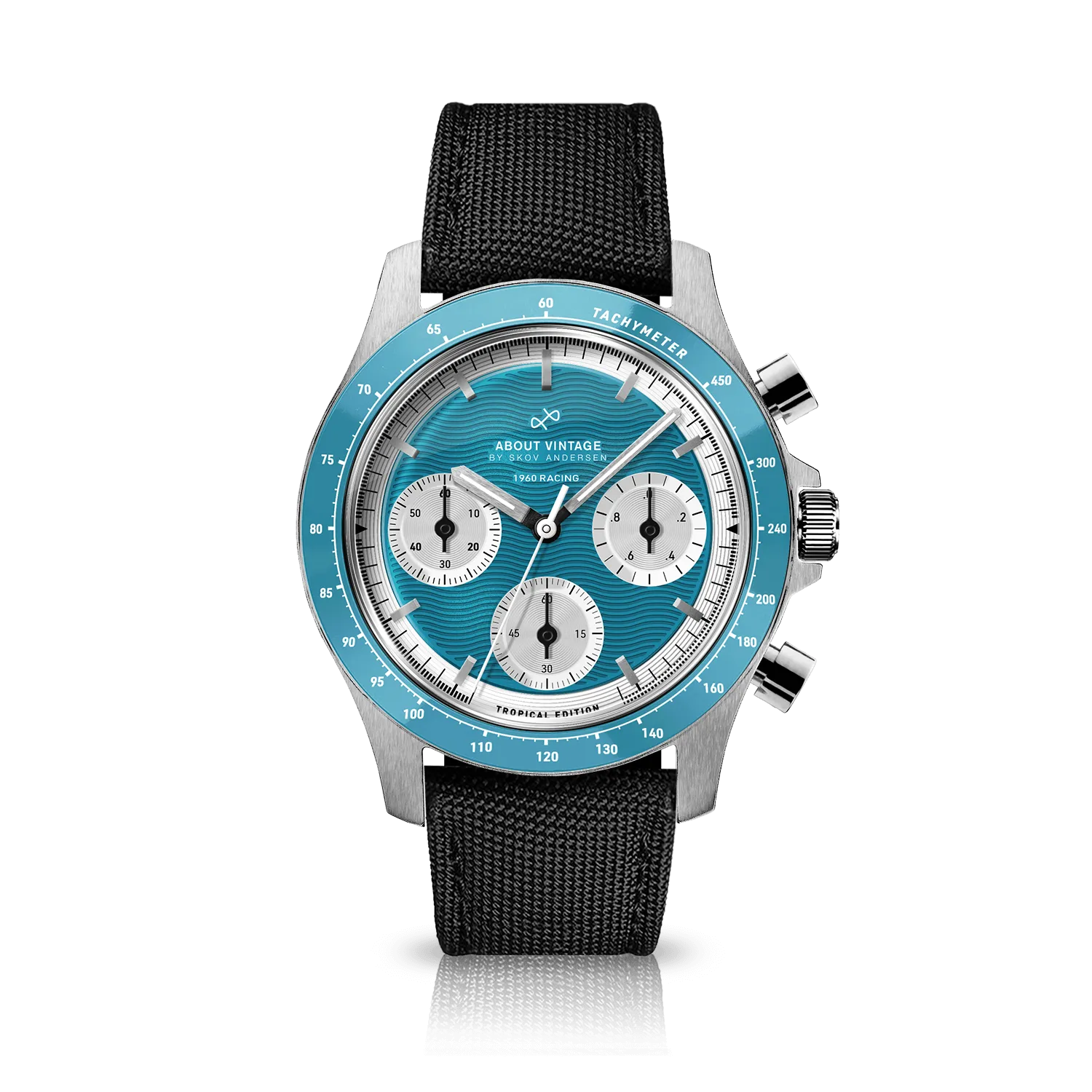 1960 Racing Chronograph, Steel / Tropical Blue