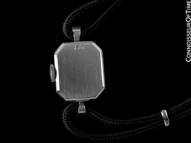 1960's Rolex Vintage Ladies Dress Watch - 14K White Gold