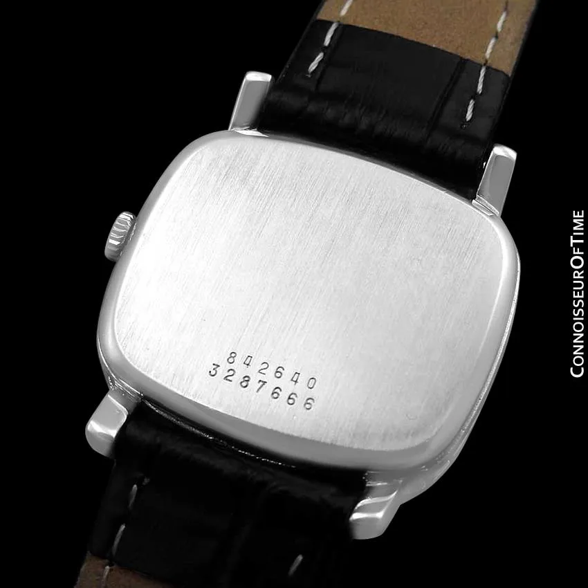 1960's Universal Geneve Vintage Mens Midsize Unisex Watch - Stainless Steel & Diamonds