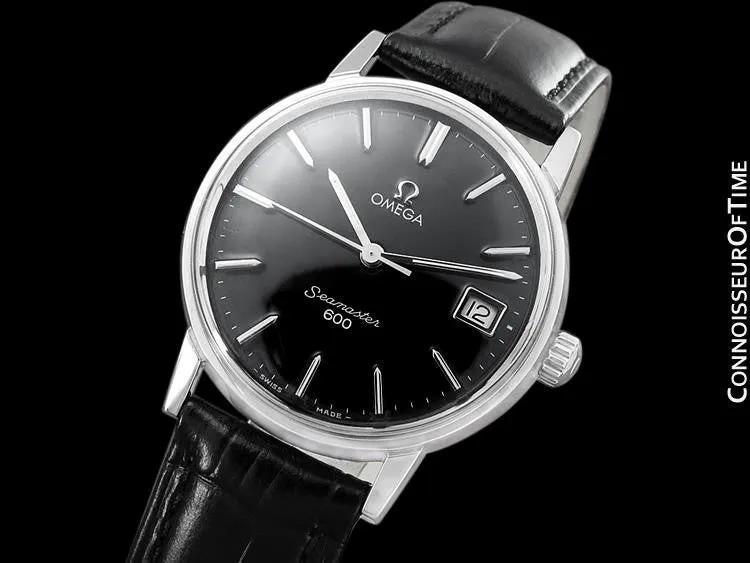 1966 Omega Seamaster 600 Vintage Mens Handwound Watch - Stainless Steel