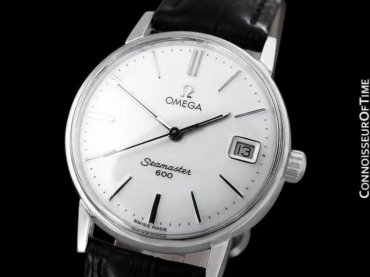 1966 Omega Seamaster 600 Vintage Mens Handwound Watch - Stainless Steel