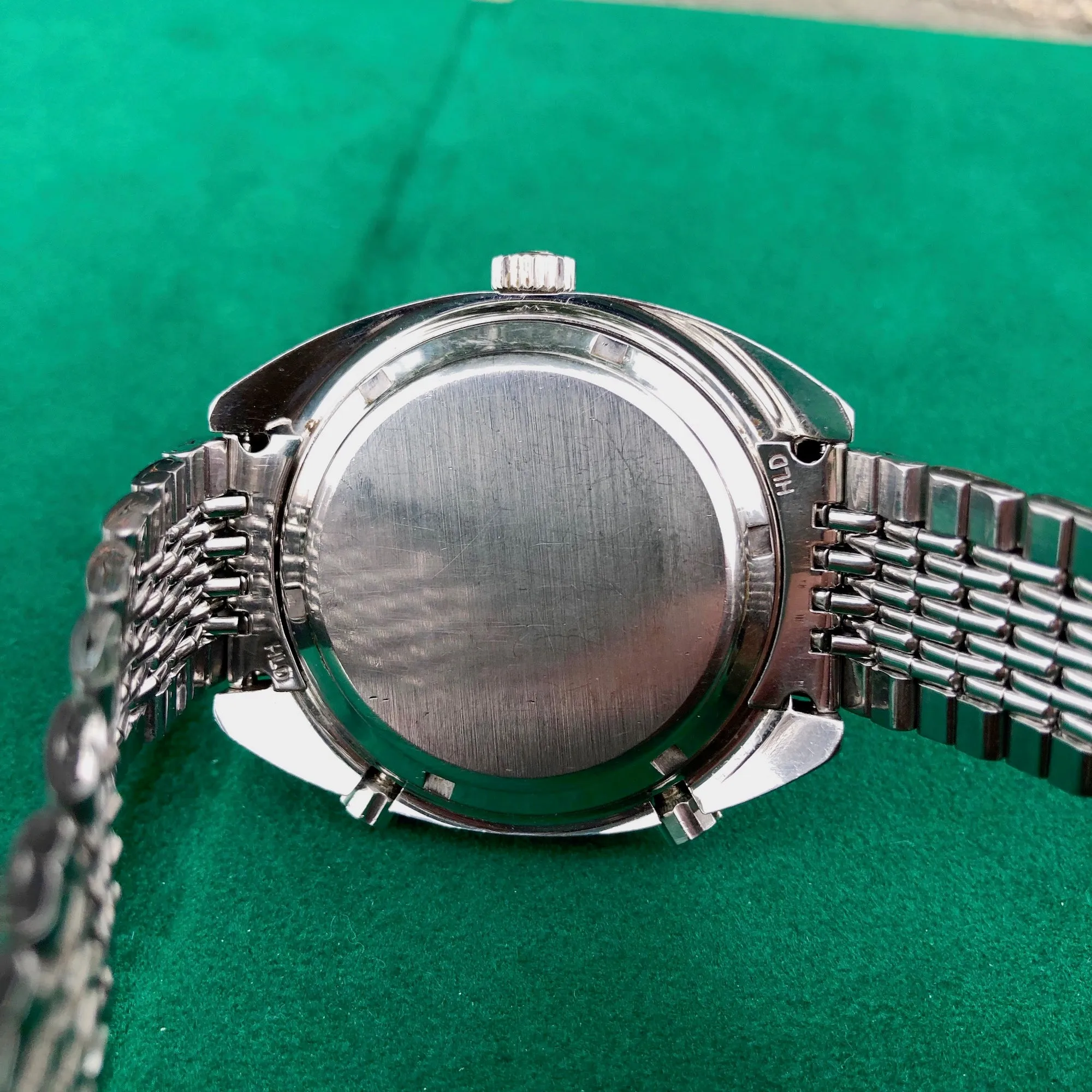 1969 Heuer Autavia 1163 Jo Siffert Mk. 2 Steel Chronograph MH Bezel Cal. 11 Wristwatch