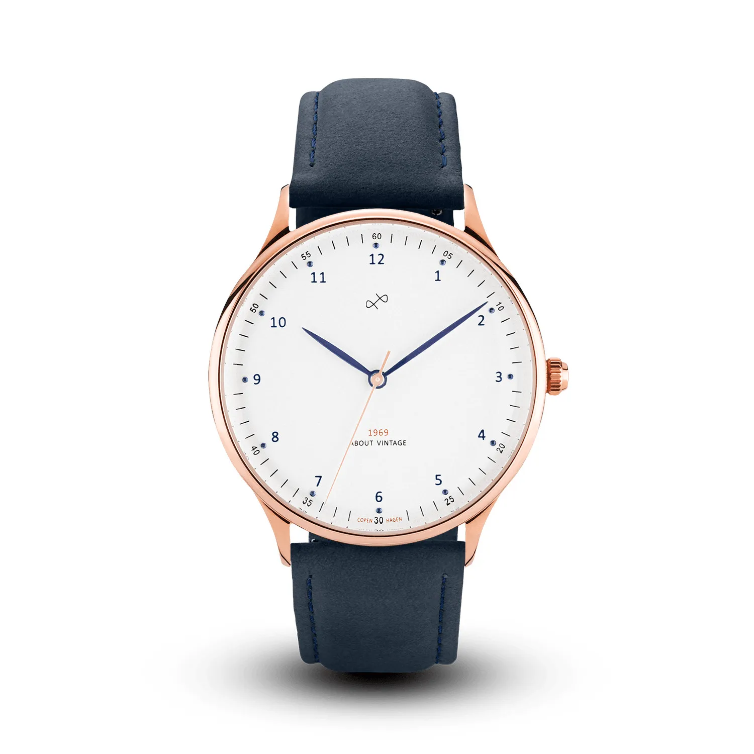 1969 Vintage, Rose Gold / White – 36mm