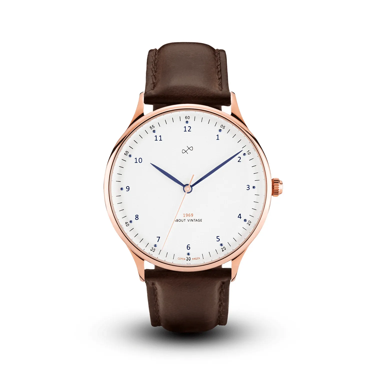 1969 Vintage, Rose Gold / White – 36mm