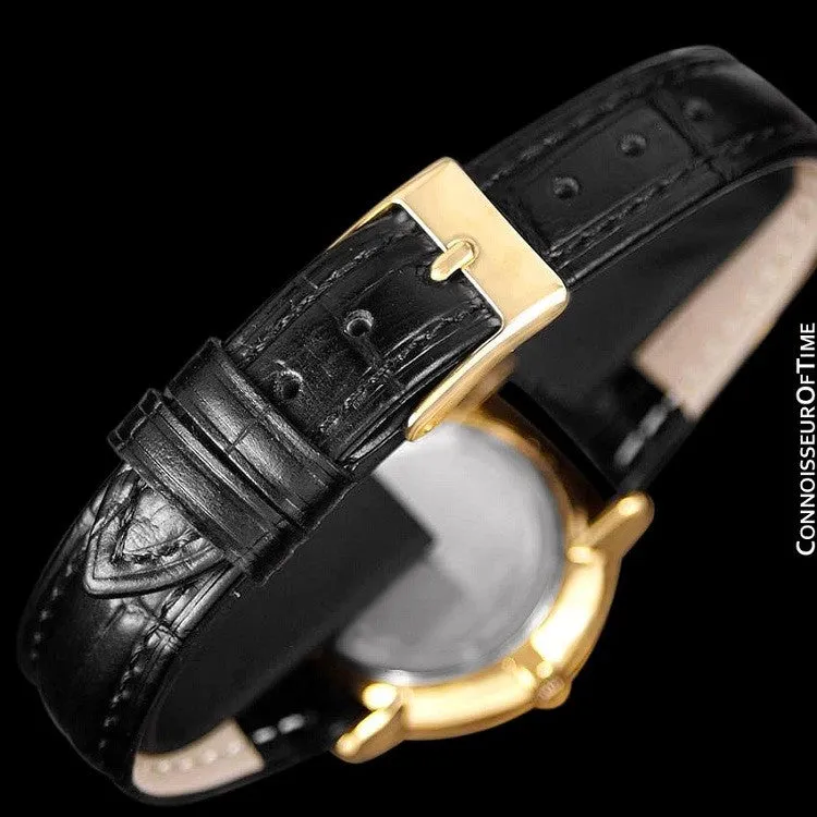1970 Omega De Ville Mens Midsize Ultra Thin Dress Watch - 18K Gold Plated and Stainless Steel