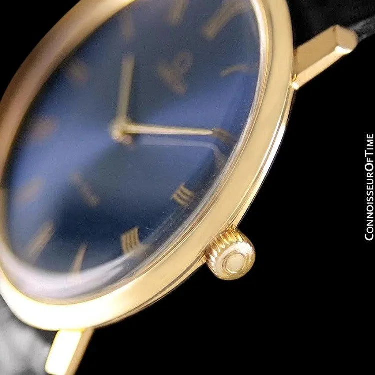 1970 Omega De Ville Mens Midsize Ultra Thin Dress Watch - 18K Gold Plated and Stainless Steel