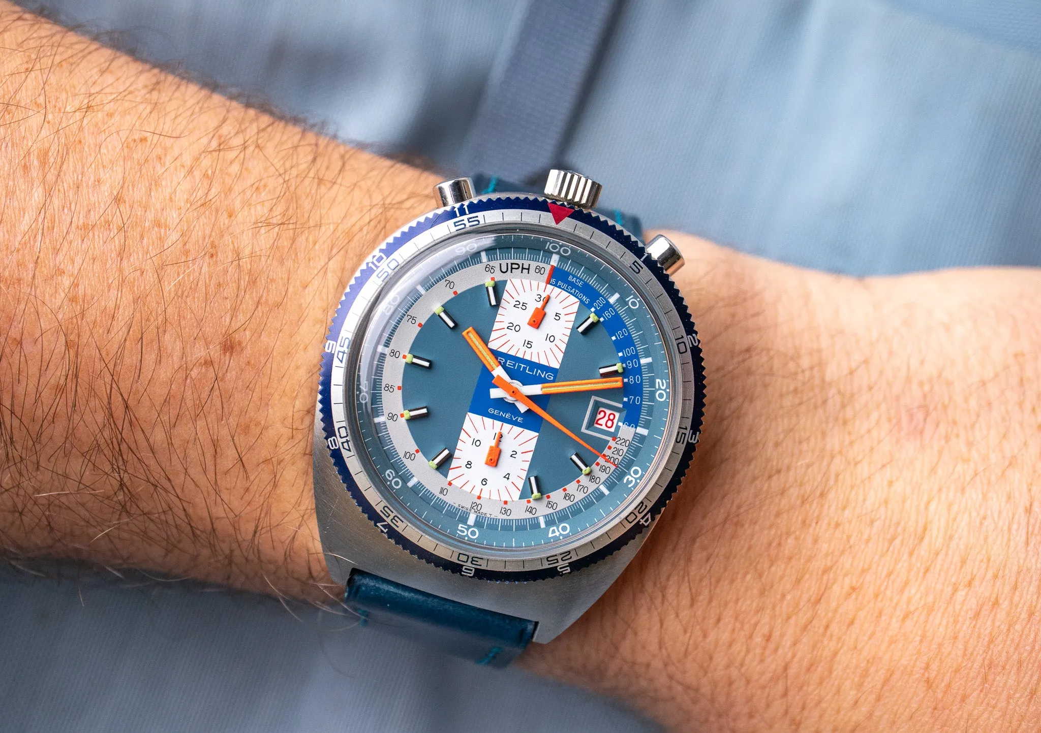1970's Breitling Bullhead Pupitre 7101