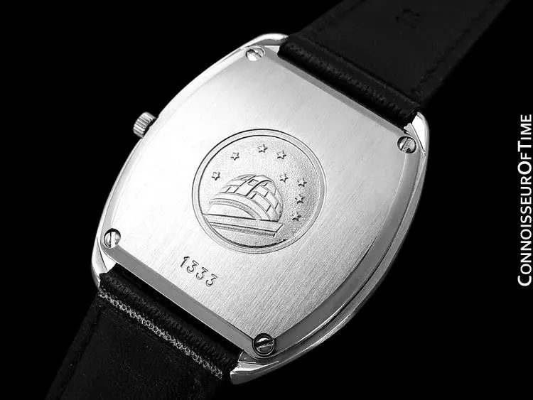 1970's Omega Constellation Chronometer Cool Vintage Mens Quartz Watch - Stainless Steel