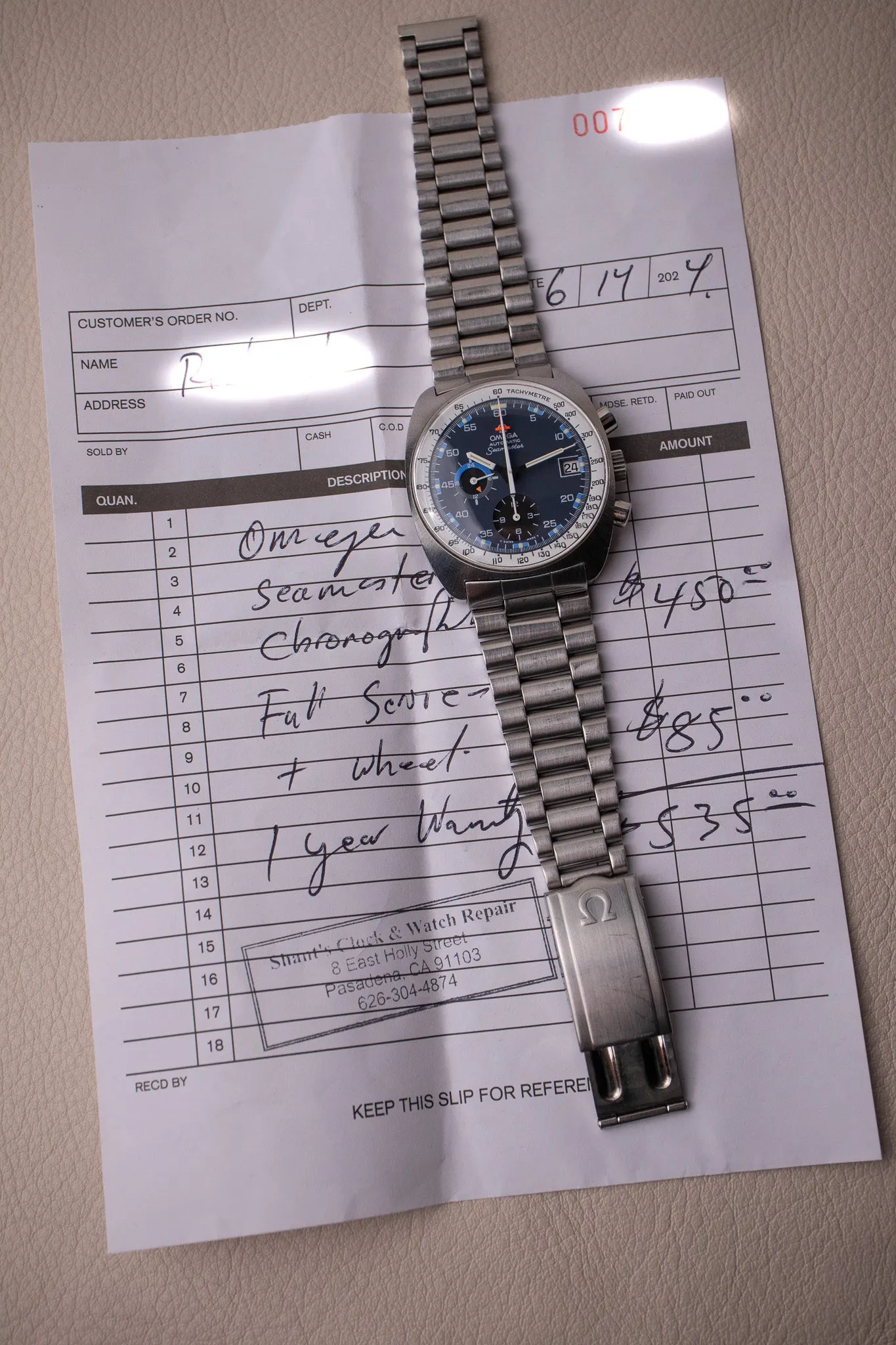1970's Omega Seamaster Automatic Chronograph 176.007