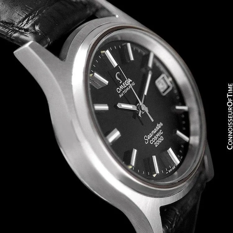 1970's Omega Seamaster Cosmic 2000 Vintage Retro Mens Dive Watch, Date - Stainless Steel