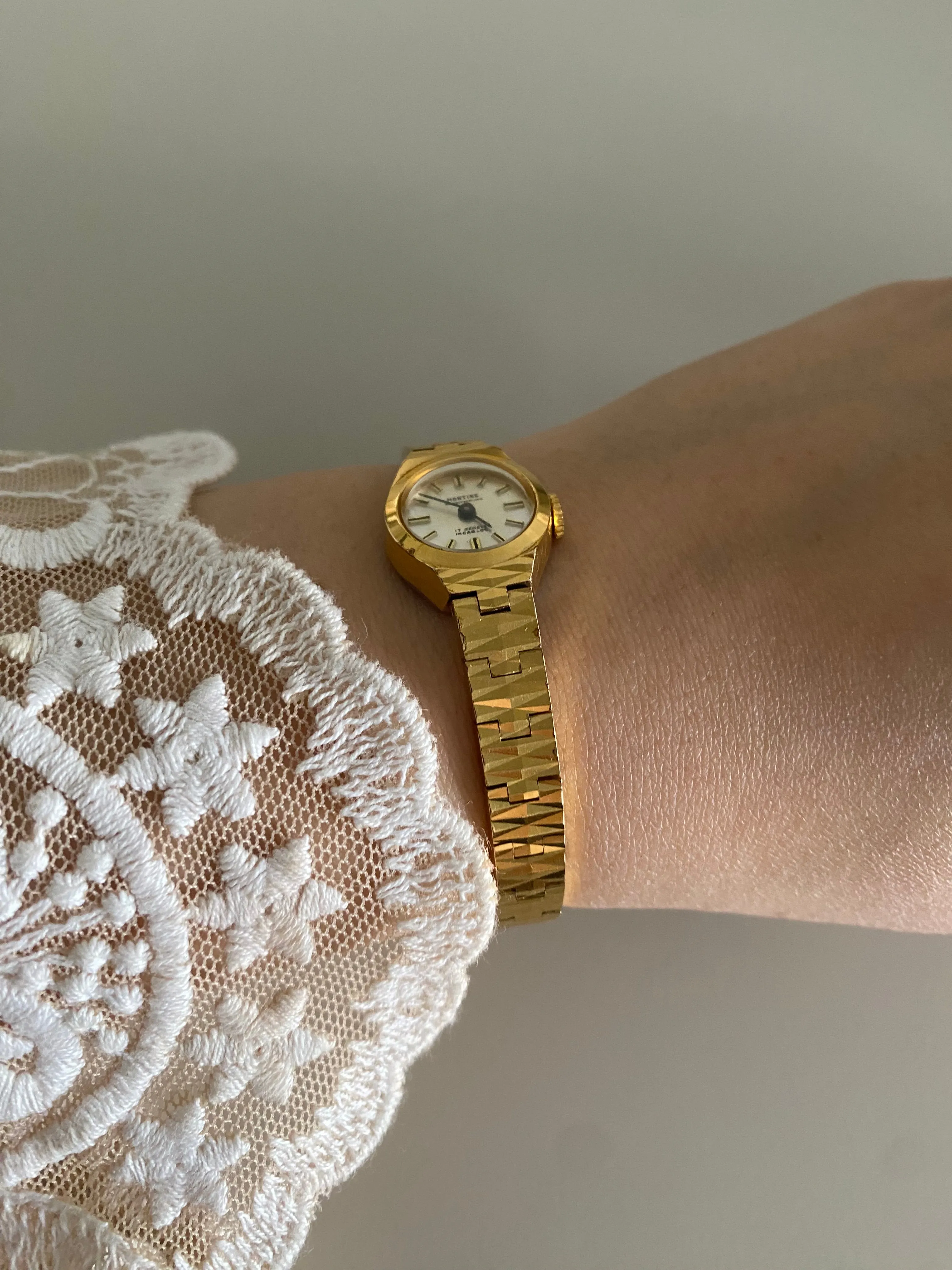 1970s Vintage Montine of Switzerland Gold Plated Mechanical Watch